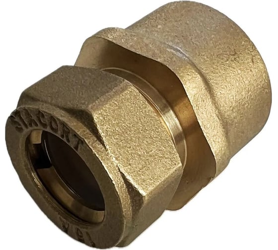 Изображение товара Муфта внутренняя STACORT SF15x3/4''MR (мама) для гофрированной трубы 15А из нержавеющей стали SF15-34MR