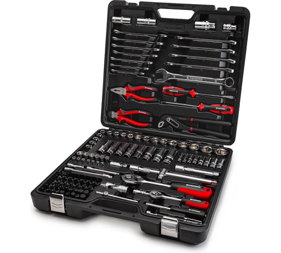 Изображение товара Набор ручных инструментов RUNTEC TECHNIC 121 предмет 1/2, 1/4 RT-HT121T