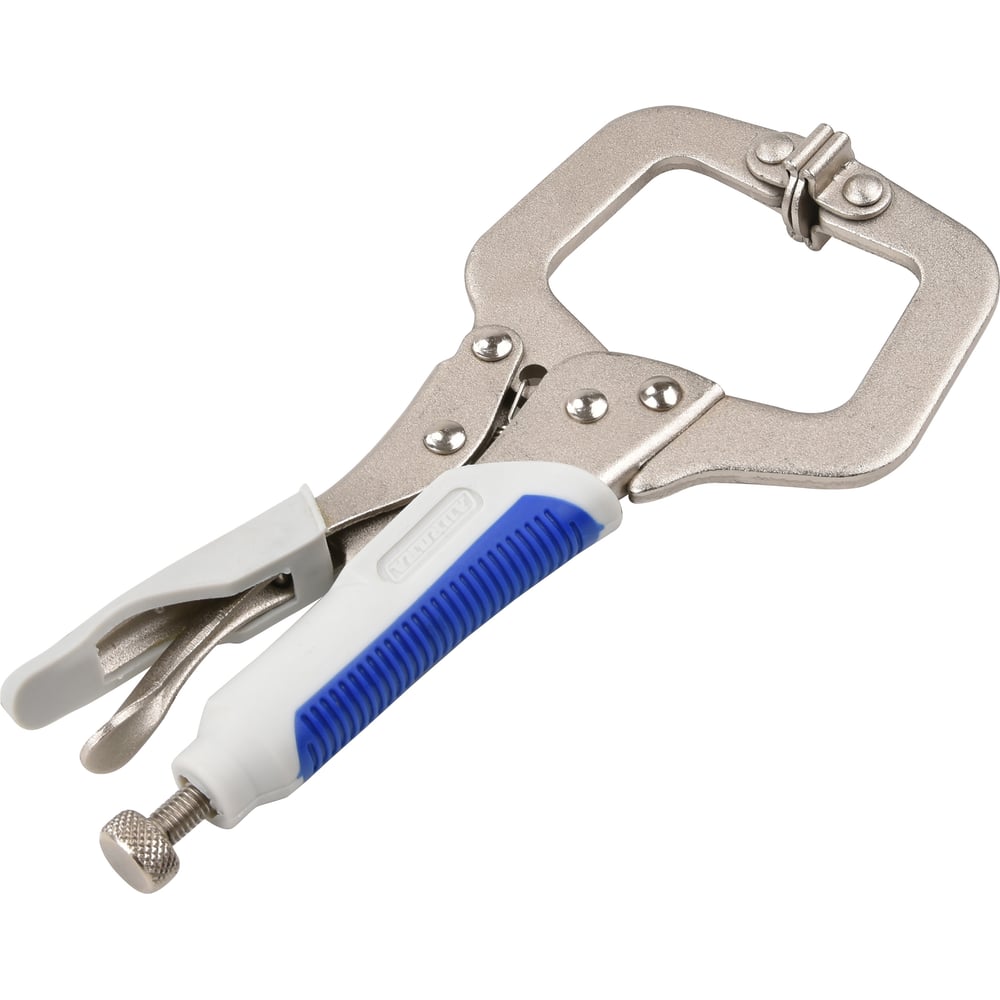 Изображение товара Ручной зажим АВРОРА 175 мм с С-образными губками и фиксатором