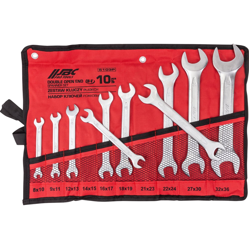 Изображение товара Набор ключей рожковых JBC 10 предметов JBC-5103P