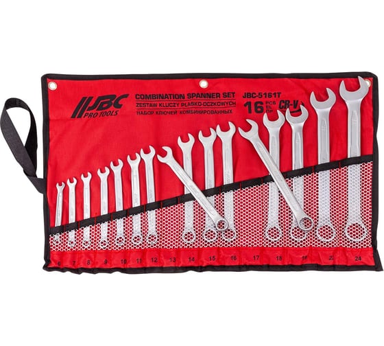 Изображение товара Набор ключей комбинированных JBC 16 предметов JBC-5161T(63629)