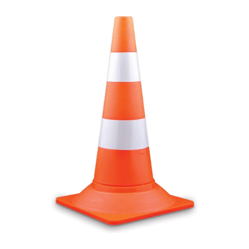 Изображение товара Конус сигнальный дорожный Аласта КС-2,8 утяжеловСтй 520мм для безопасности дорожного движения