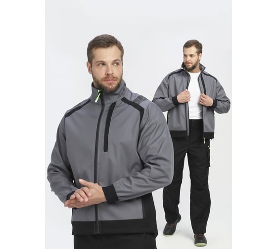 Изображение товара Куртка ФАКЕЛ 87495119 ProfLine Leader (тк.Софтшел), серый/черный 87495119.033