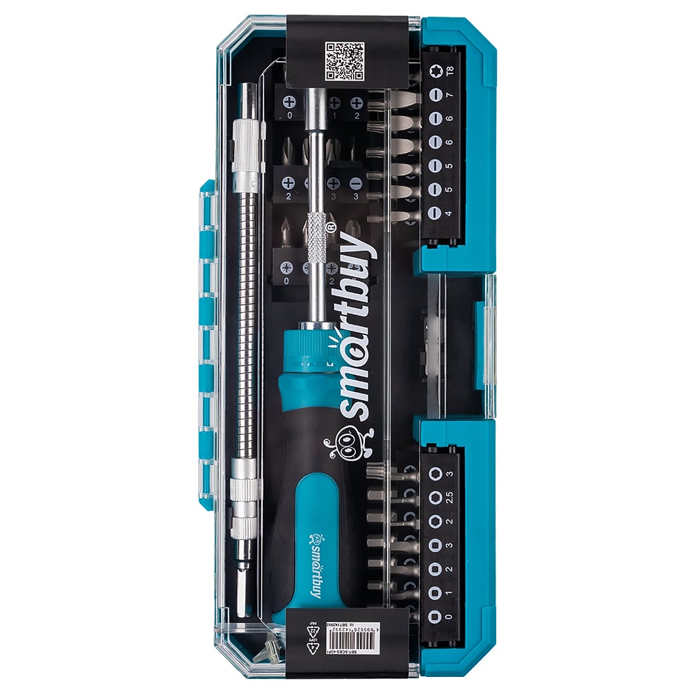 Изображение товара Набор отверток и бит SMARTBUY 43 предмета с кейсом и адаптерами