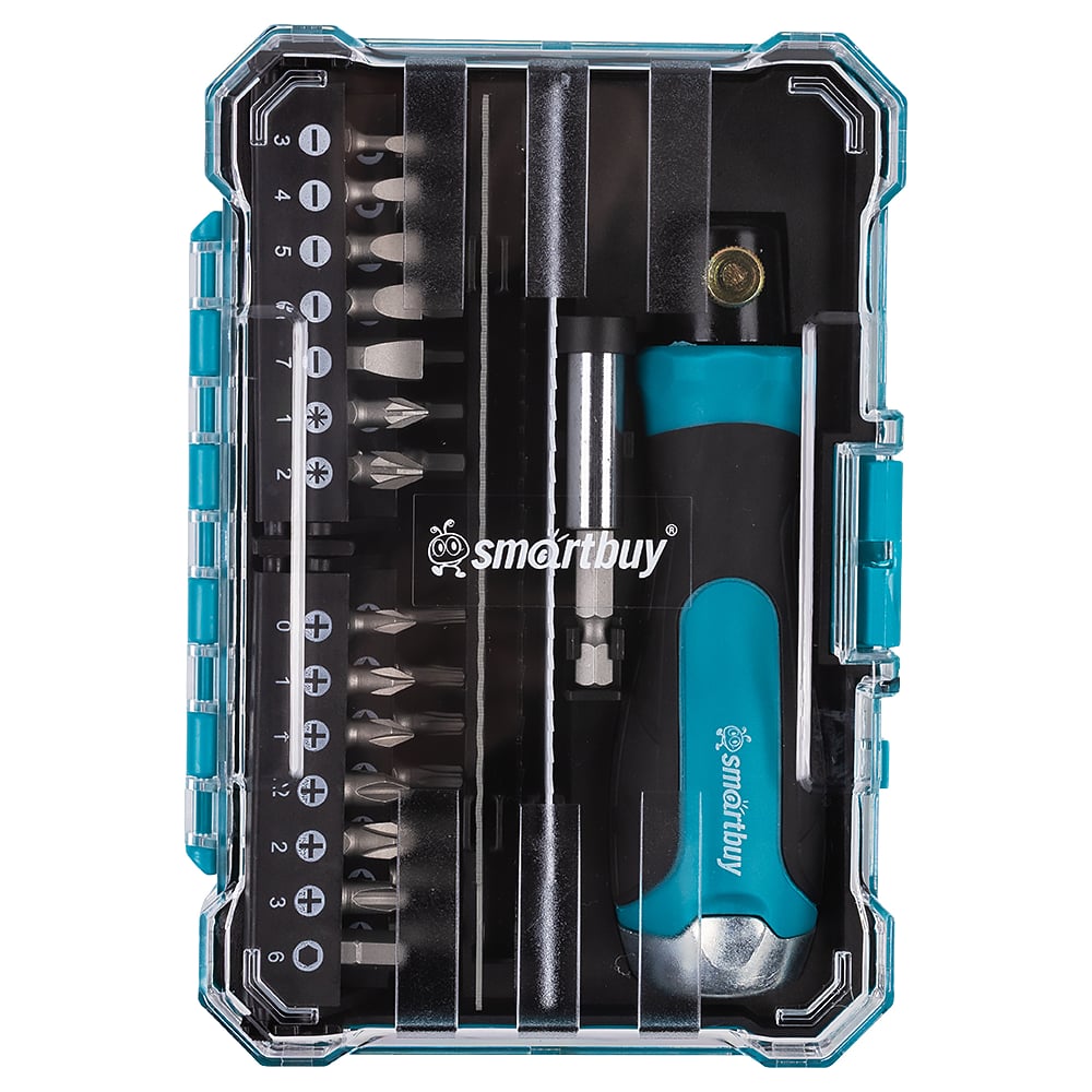Изображение товара Набор отверток и бит SMARTBUY 33 предмета хром-ванадиевая сталь компактный кейс
