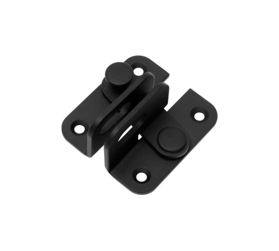 Изображение товара Щеколда дверная с проушиной DOMART (65), левая черный 4660046023416