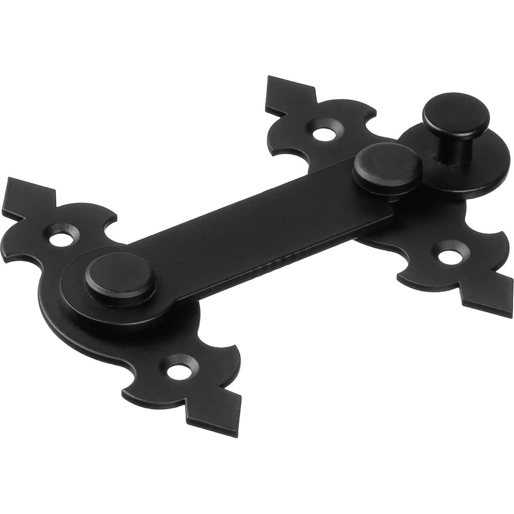 Изображение товара Дверная щеколда DOMART Готика 140 черная для деревянных дверей и окон