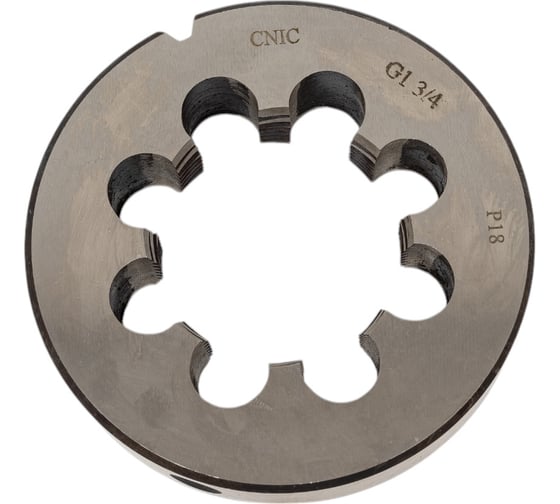 Изображение товара Плашка CNIC трубная цилиндрич. G 1 3/4", 11 ниток/дюйм, dнар.105мм Р18 50318