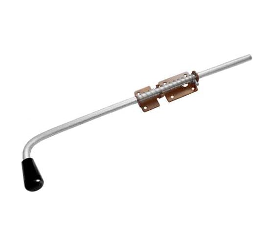 Изображение товара Засов с пружиной DOMART 600мм, коричневый металлик 4620007783360