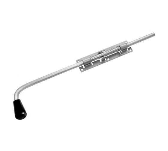 Изображение товара Засов с пружиной DOMART ЗСП-600 мод. 2 серый металлик 4620007786422