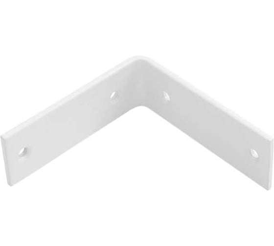 Изображение товара Уголок крепежный DOMART усиленный 115x115x40 (толщ.5мм) белый 4660046012830