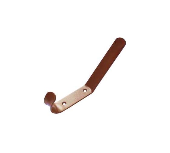 Изображение товара Крючок-вешалка 2-х рожковый коричневый металлик (комп. 50 шт)