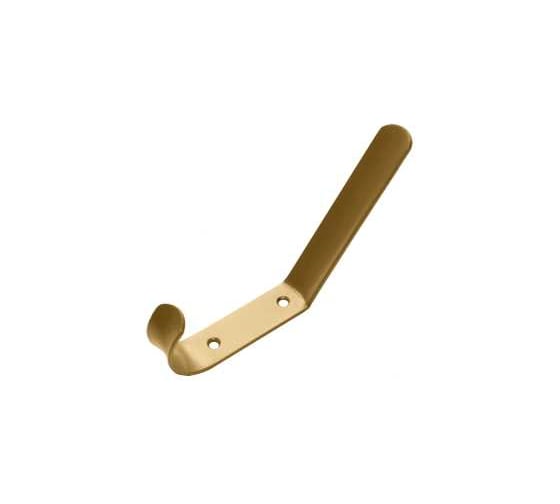 Изображение товара Крючок-вешалка 2-х рожковый золото (комп. 50 шт)