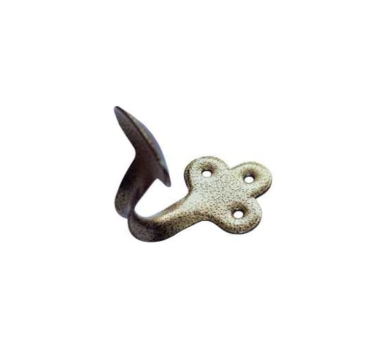 Изображение товара Крючок-вешалка фигурный мод.1 бронза антик (комп. 50 шт)