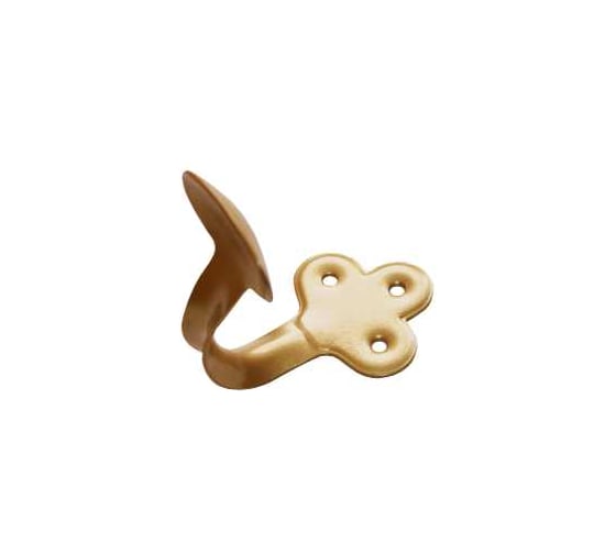 Изображение товара Крючок-вешалка фигурный мод.1 золото (комп. 50 шт)