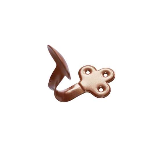 Изображение товара Крючок-вешалка фигурный мод.1 коричневый металлик (комп. 50 шт)