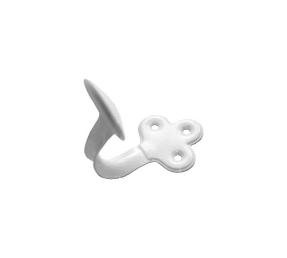 Изображение товара Крючок-вешалка фигурный мод.1 белый (комп. 50 шт)