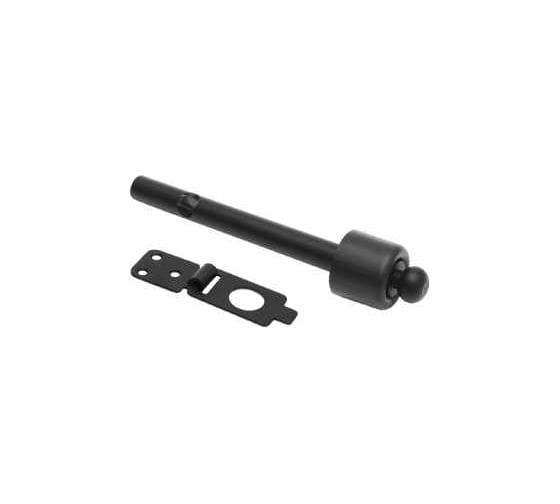 Изображение товара Стопор дверной с фиксатором DOMART 150 мм (крепление в бетон) черный 4660046008833