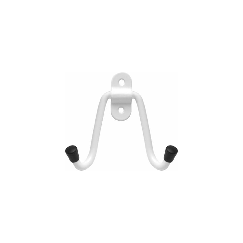 Изображение товара Двойной крючок DOMART 2 белый сталь 10 кг крепление саморезы