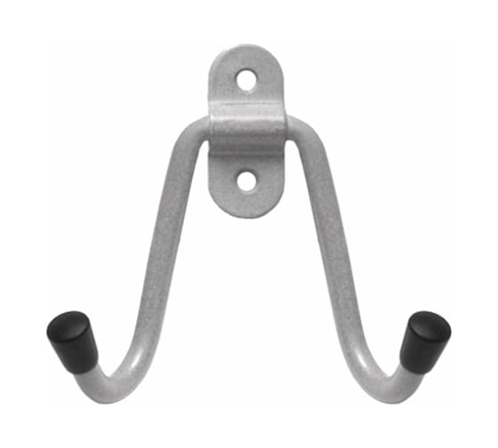 Изображение товара Крючок двойной DOMART мод.  2 серый металлик 4660046015541
