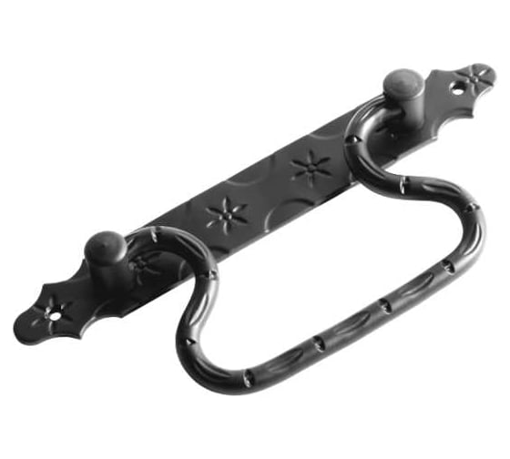 Изображение товара Ручка-скоба откидная DOMART (215) мод.2, кованая, черный серия Кострома 4660046006778