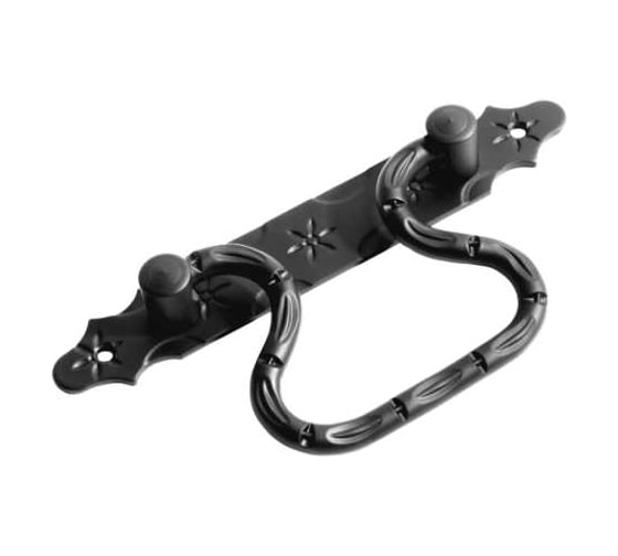 Изображение товара Ручка-скоба откидная DOMART (185) мод.2, кованая, черный серия Кострома 4660046006716