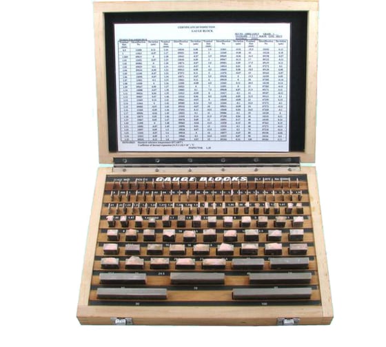 Изображение товара Наборы концевых мер длины CNIC № 3, кл.точн.1 112 мер от 0,5 до 100мм ALDS 112 48876