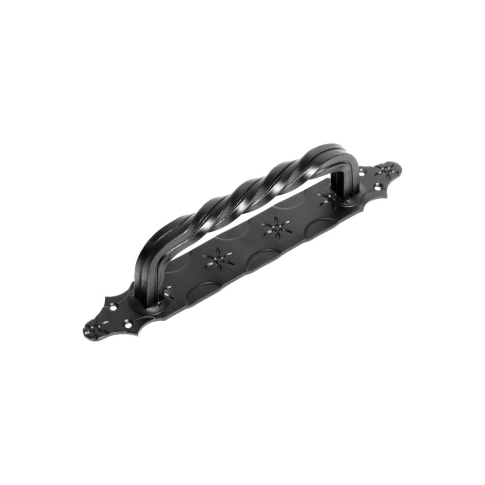 Изображение товара Декоративная ручка для двери DOMART мод 4 225 мм черная сталь краска фиксация саморезы