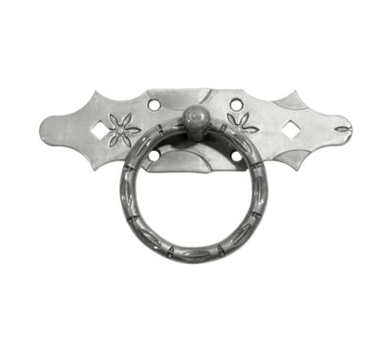 Изображение товара Ручка-кольцо DOMART РК-80 мод.6, кованое, черненое серебро серия Кострома 4660046006648