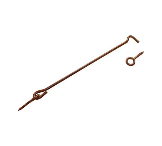 Изображение товара Крючок прутковый DOMART 300мм, мод. 2 коричневый металлик 4620007787009