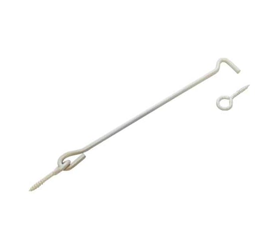 Изображение товара Крючок прутковый DOMART 400мм, мод. 2 белый антик 4620007787184