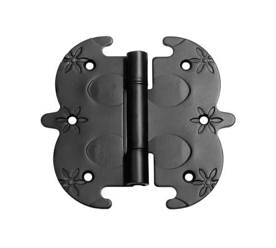 Изображение товара Петля фигурная DOMART 130x140 кованая, черный серия Кострома 4660046004392