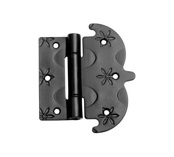 Изображение товара Петля фигурная DOMART 130x110 кованая, черный серия Кострома 4660046004415