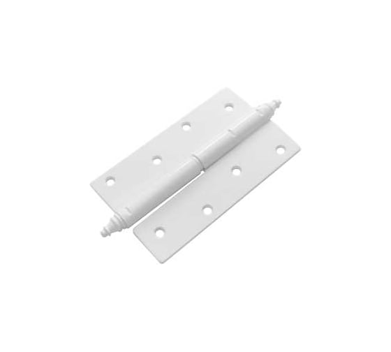 Изображение товара Петля DOMART ПН-120 с фигурным запятником, левая белый 4607111623379