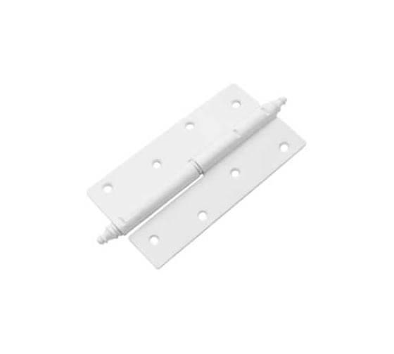 Изображение товара Петля DOMART ПН-130 с фигурным запятником, левая белый 4607111623737