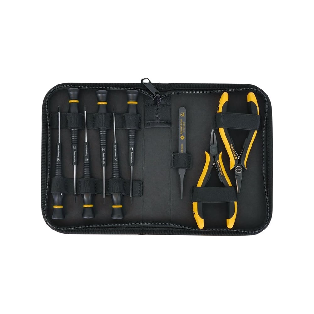 Изображение товара Профессиональный набор Bernstein ESD инструментов 2250 CARAT 9 шт бокорезы и другие инструменты