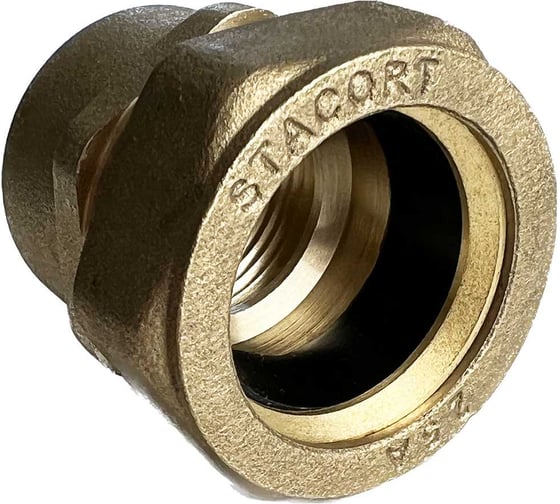 Изображение товара Муфта внутренняя STACORT SF25x1''MR (мама)-для гофрированной трубы 25А  из нержавеющей стали SF25-1MR