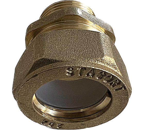 Изображение товара Муфта наружная STACORT SM20x1/2''MR (папа)-для гофрированной трубы 20А  из нержавеющей стали SM20-12MR