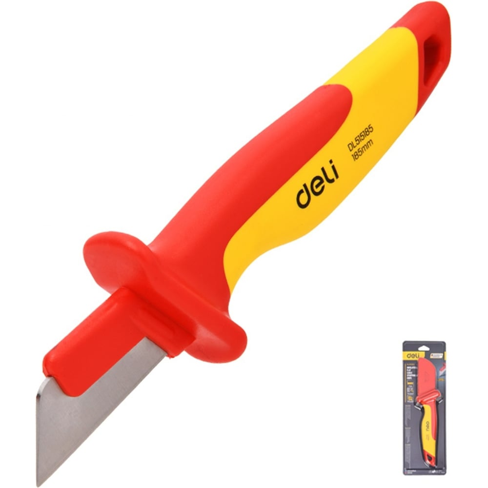 Изображение товара Электрической диэлектрический нож DELI DL515185 185 мм, нержавеющая сталь