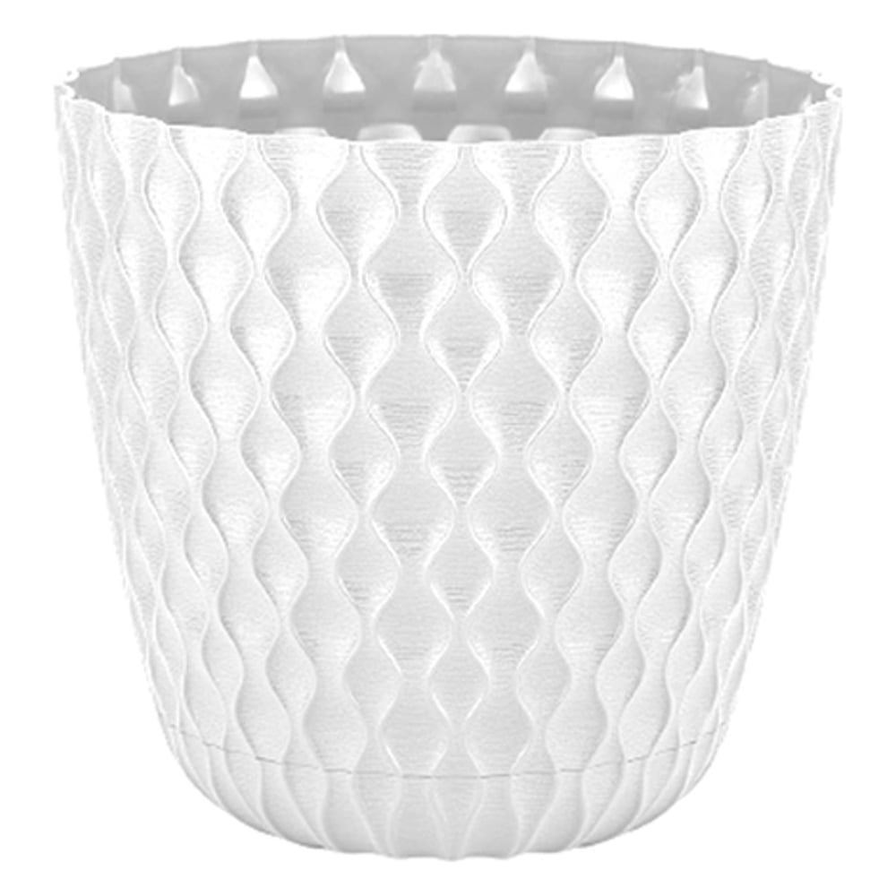 Изображение товара Горшок для цветов Ingreen Wave, объем 10 л, белоснежный жасмин