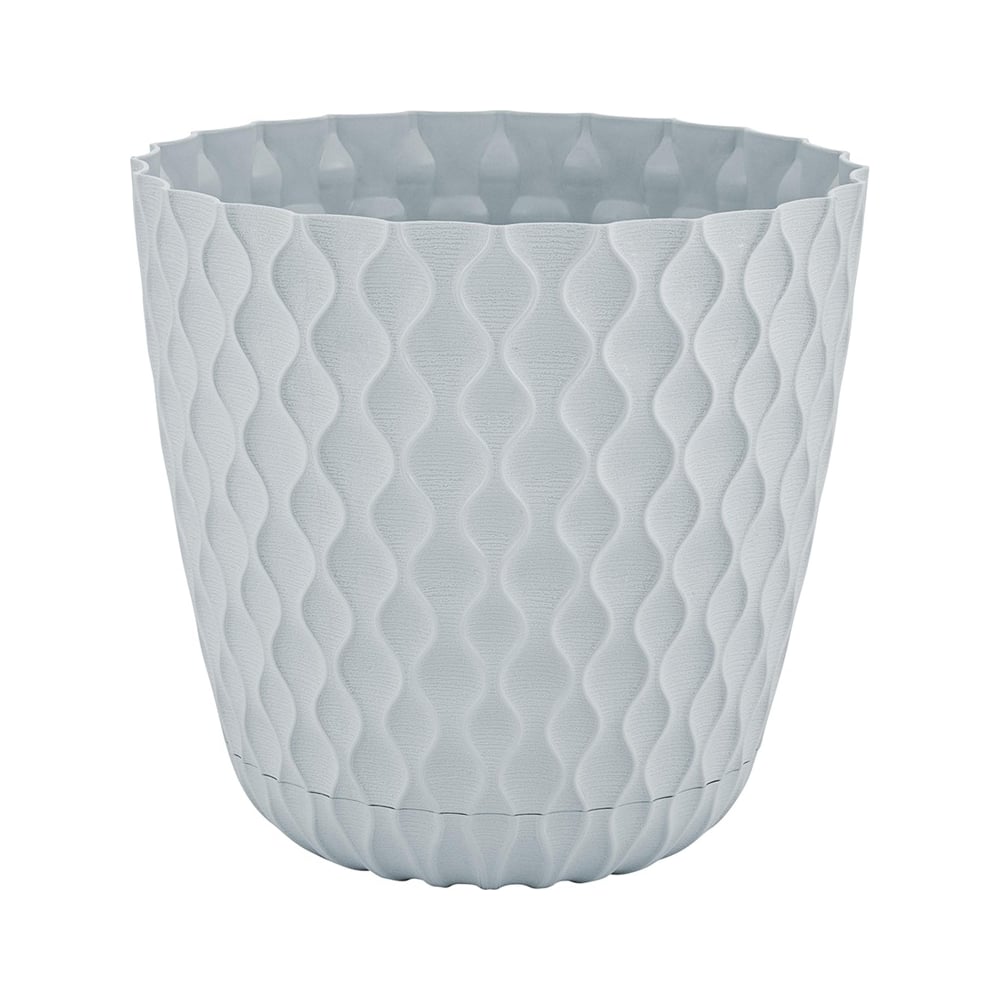 Изображение товара Горшок для цветов Ingreen Wave с поддоном 10 л утренний туман