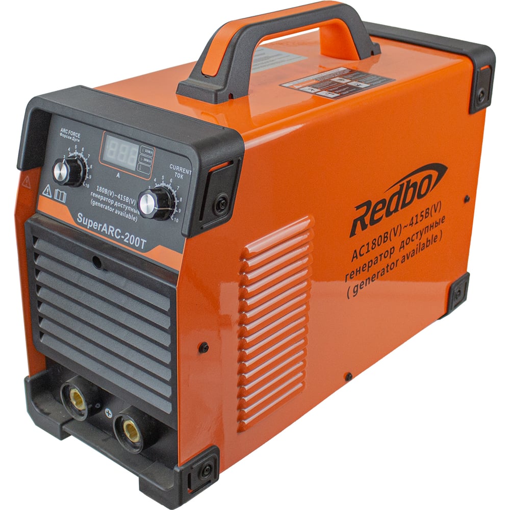 Изображение товара Сварочный аппарат Redbo SuperARC-200T, 180-415В., MMA, 20-200A., 2-4мм., дисплей, рег-ка форсажа дуги 7384 Изображение товара Сварочный аппарат Redbo SuperARC-200T, 180-415В., MMA, 20-200A., 2-4мм., дисплей, рег-ка форсажа дуги 7384