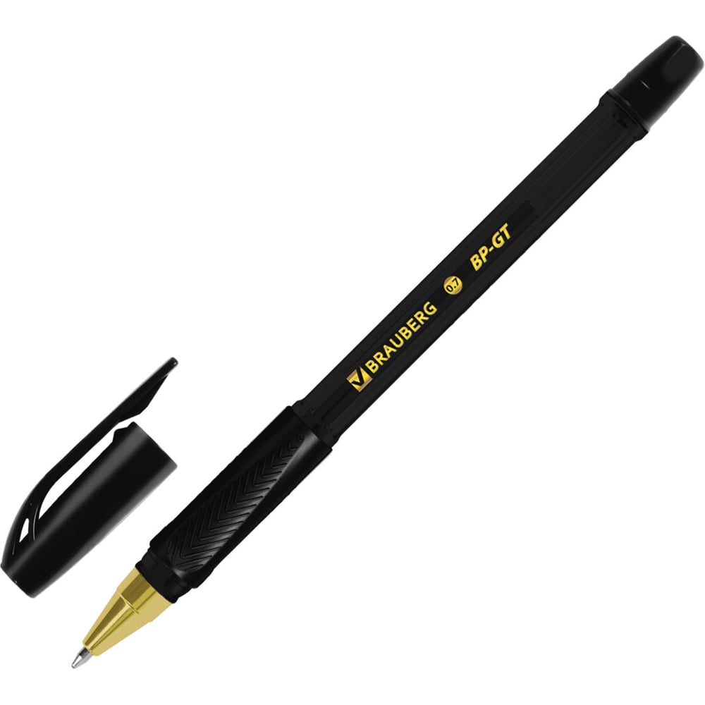Изображение товара Шариковая ручка BRAUBERG BP-GT GLD BLACK 12 шт черный корпус
