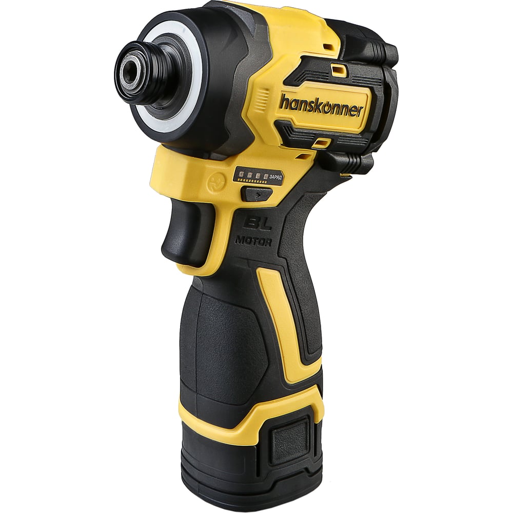 Изображение товара Аккумуляторный ударный винтоверт Hanskonner 1BatterySystem HCD200H профессиональный
