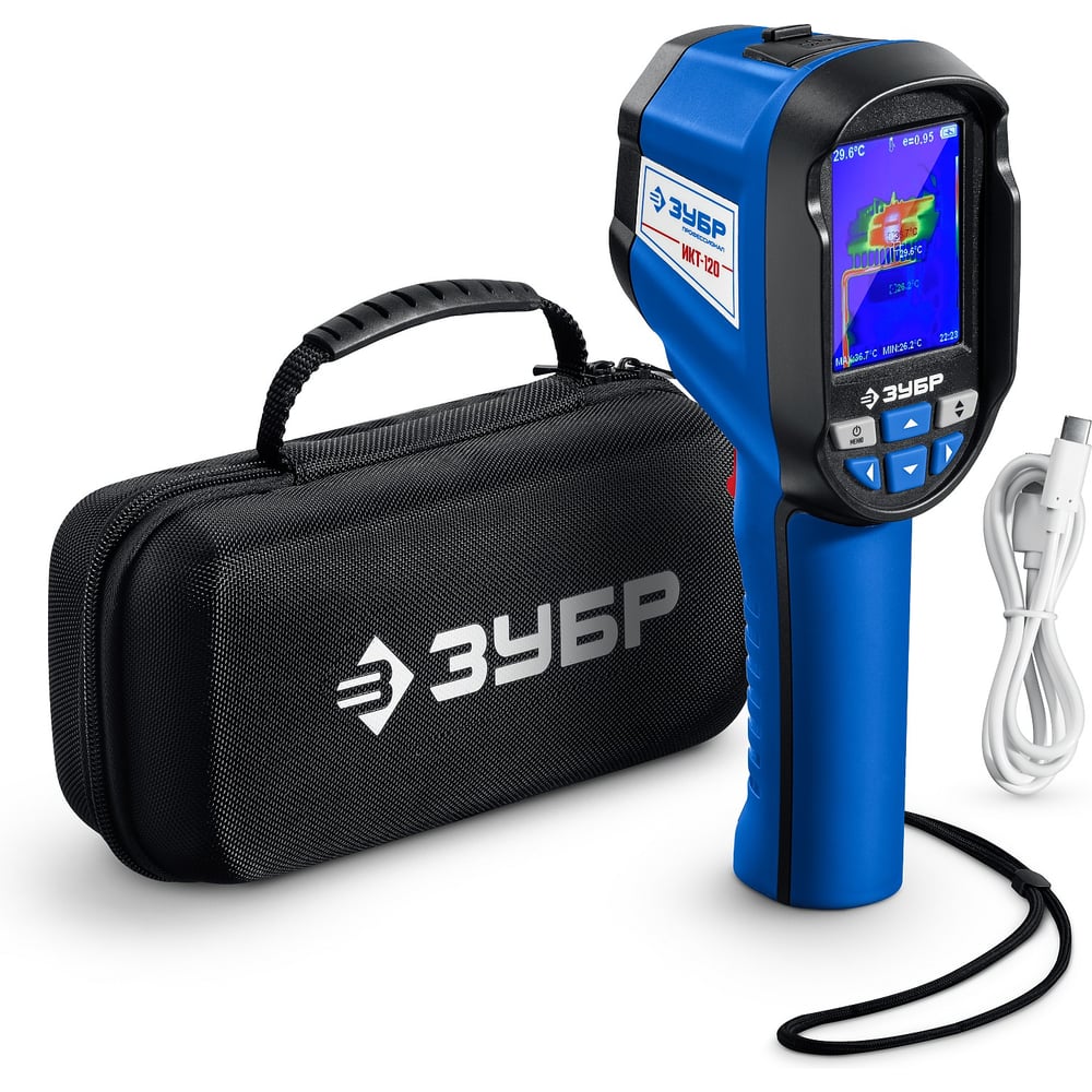 Изображение товара Тепловизор ЗУБР ИКТ-120 45756 - профессиональный инструмент для измерения температуры
