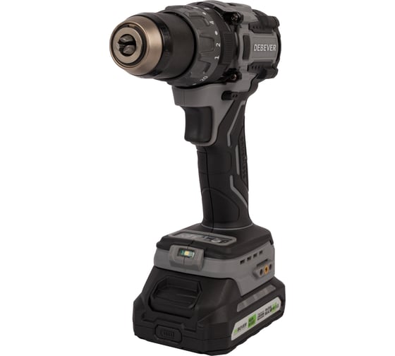 Изображение товара Дрель-шуруповерт аккумуляторная Debever бесщеточная, 85Nm, 20+3, 13мм, 20В; в компл. АКБ 2,0 а/ч; з/у 4,0 а/ч DBE-7332CKIT