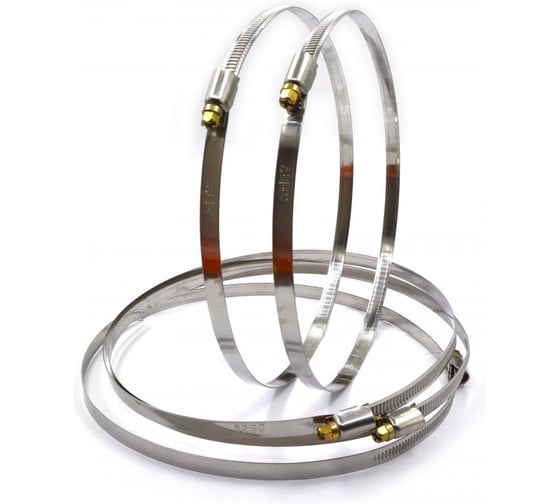 Изображение товара Хомут Novocraft нержавеющий червячный 170 x 190 мм, уп. 5 шт. 122-09W190 05