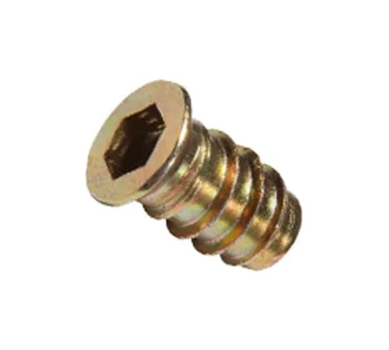 Изображение товара Футорка/втулка мебельная КРЕП-КОМП резьбовая с потайным фланцем 6х10х25 ЖЦ КРЕП-КОМП (100шт)