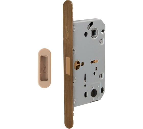 Изображение товара Магнитная защелка ARMADILLO WC с ответной планкой GRAVITY.PRO G01.196.50.96 AB бронза 57301