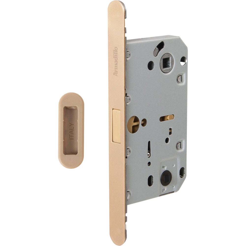 Изображение товара Магнитная защелка ARMADILLO WC с ответной планкой G01 196 50 96 золото для межкомнатных дверей